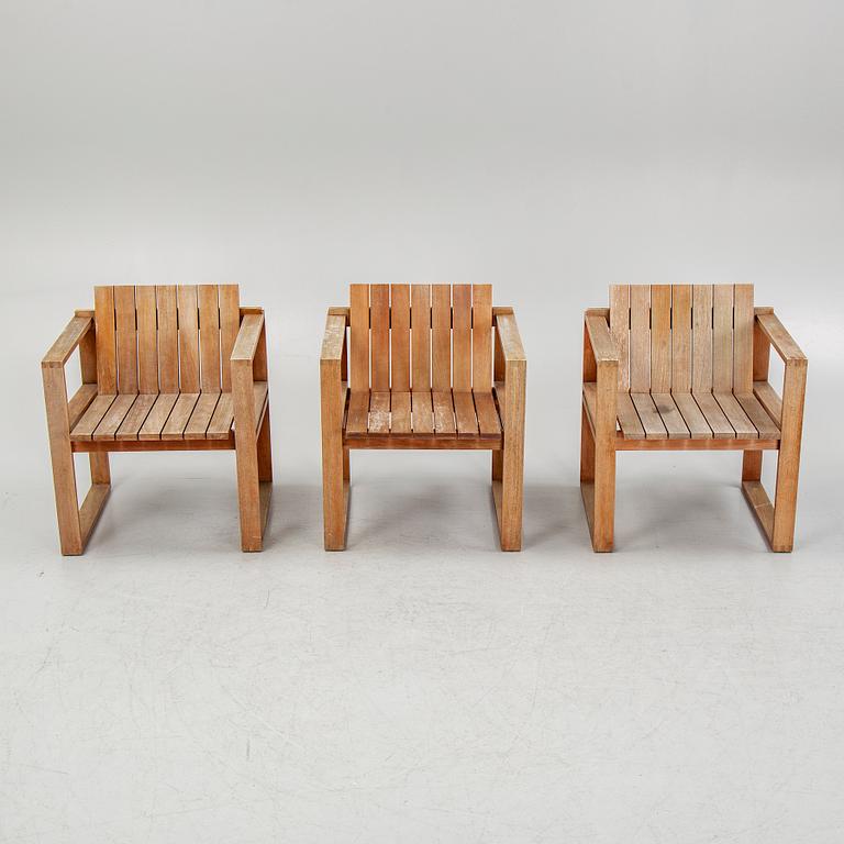 A garden table with sofa and three armchiars, Carl Hansen & Søn, Denmark.