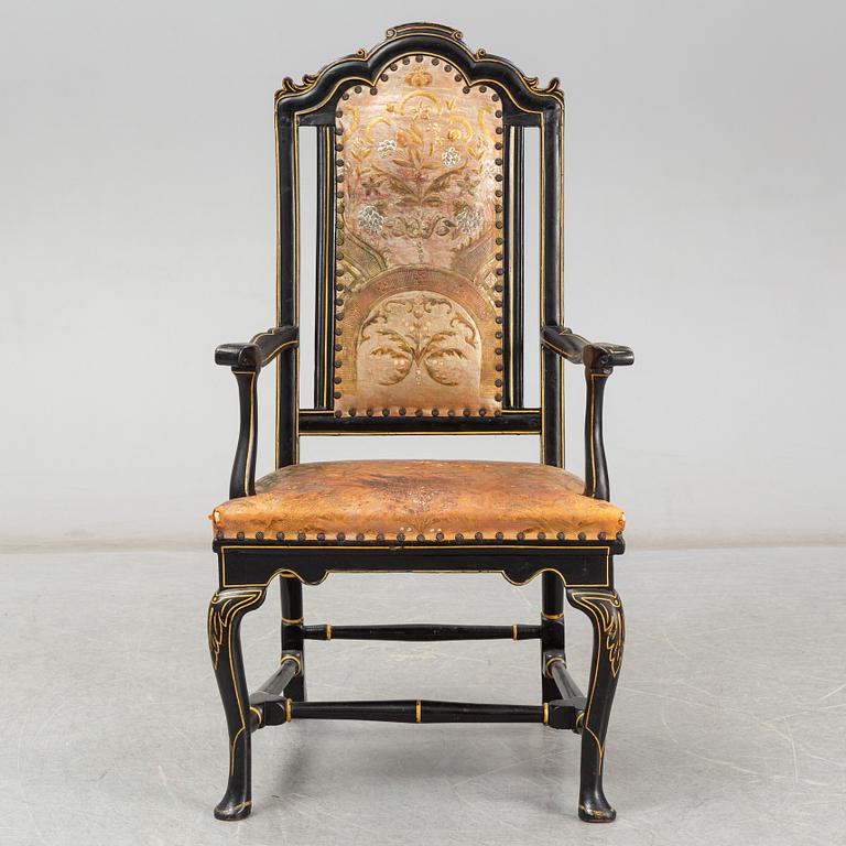 A late Baroque armchair, 18th Century.