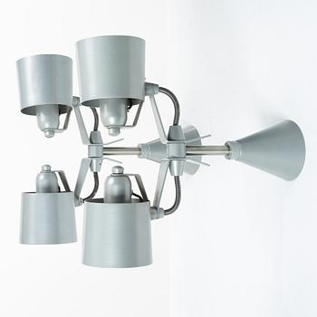 Hannes Wettstein, wall lights, a pair, Palucco, Italy, 1990s.