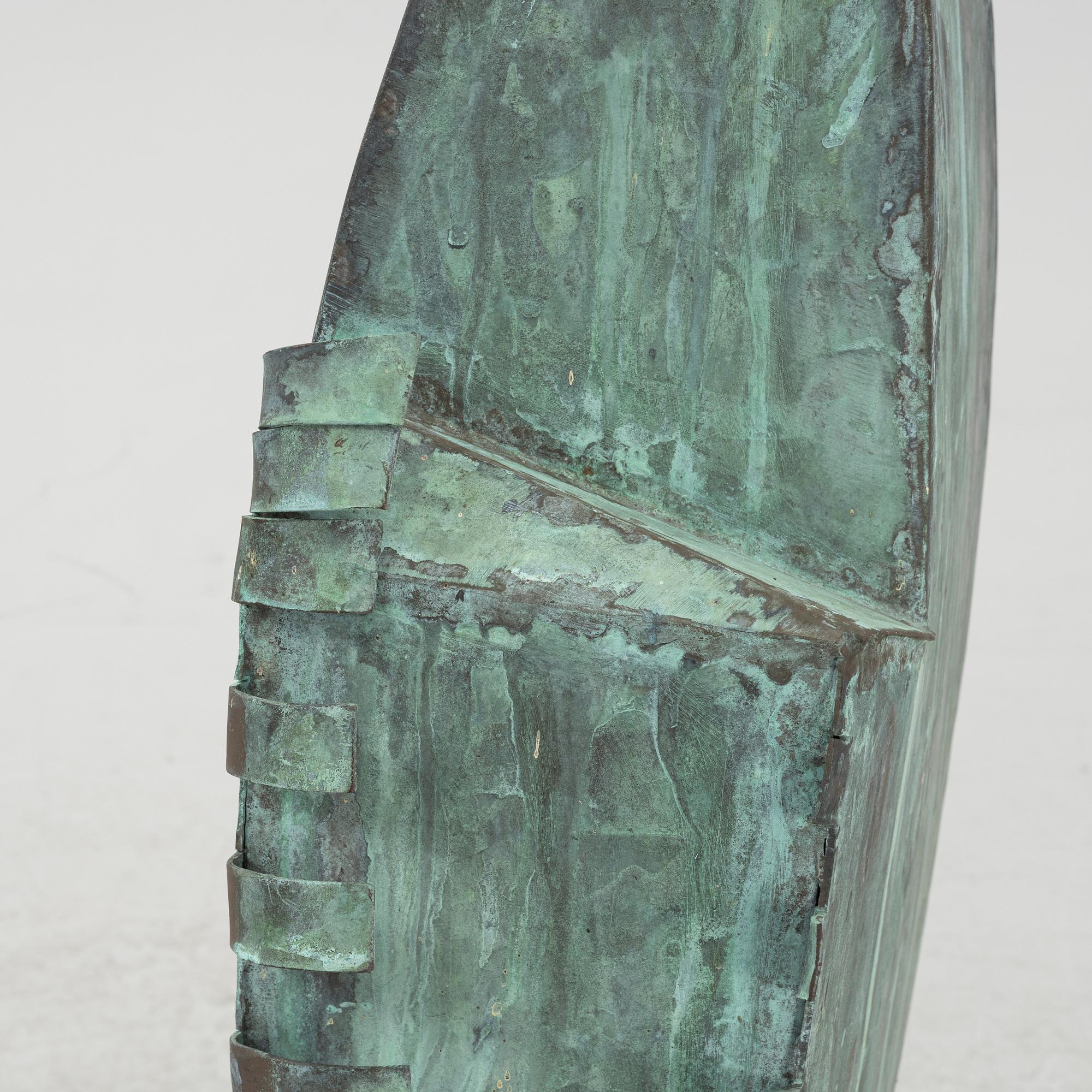 Walter Bengtsson, sculpture, green patinated bronze, signed with monogram WB and dated -58.
