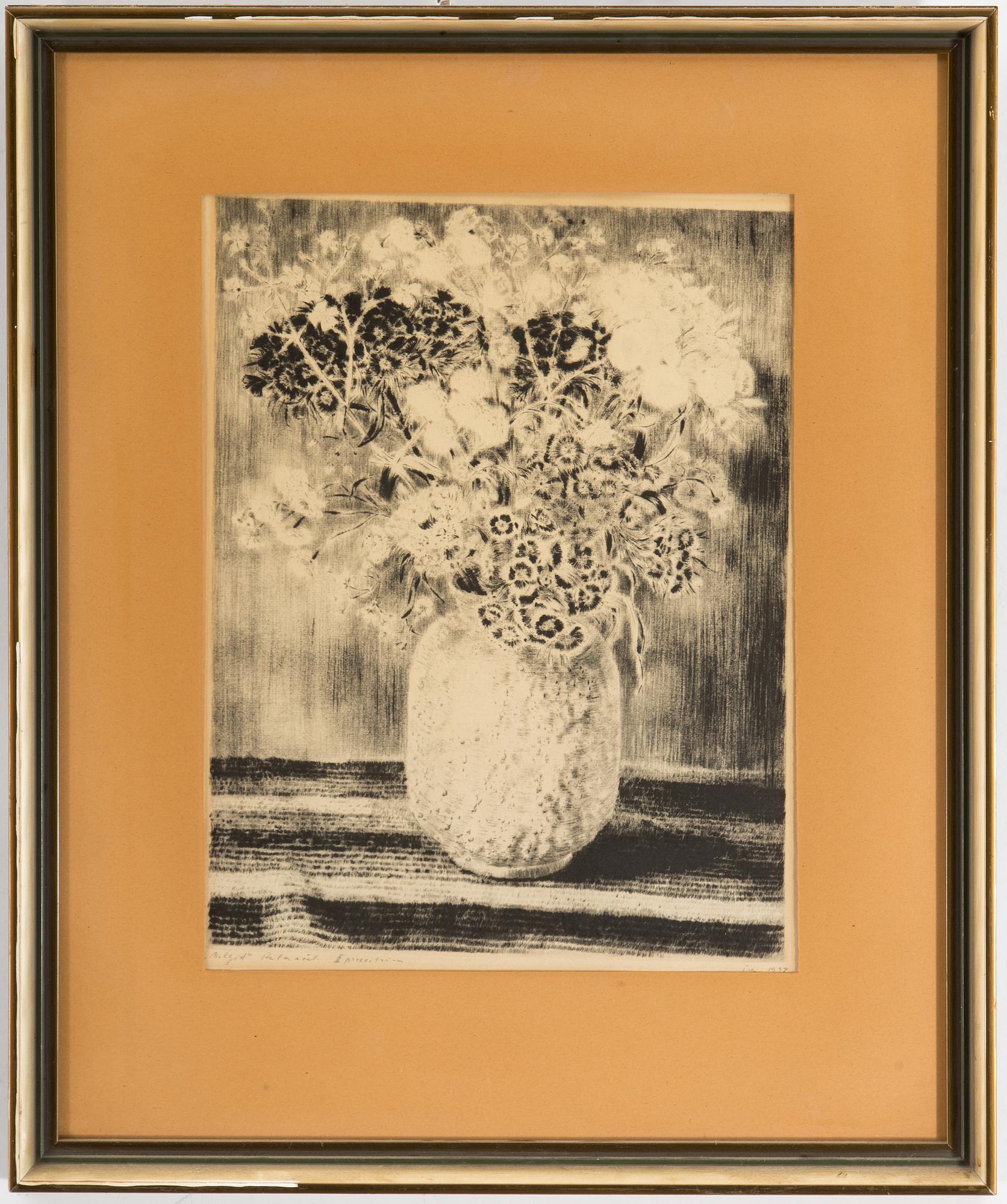 SALOME TREI, etching, signed.