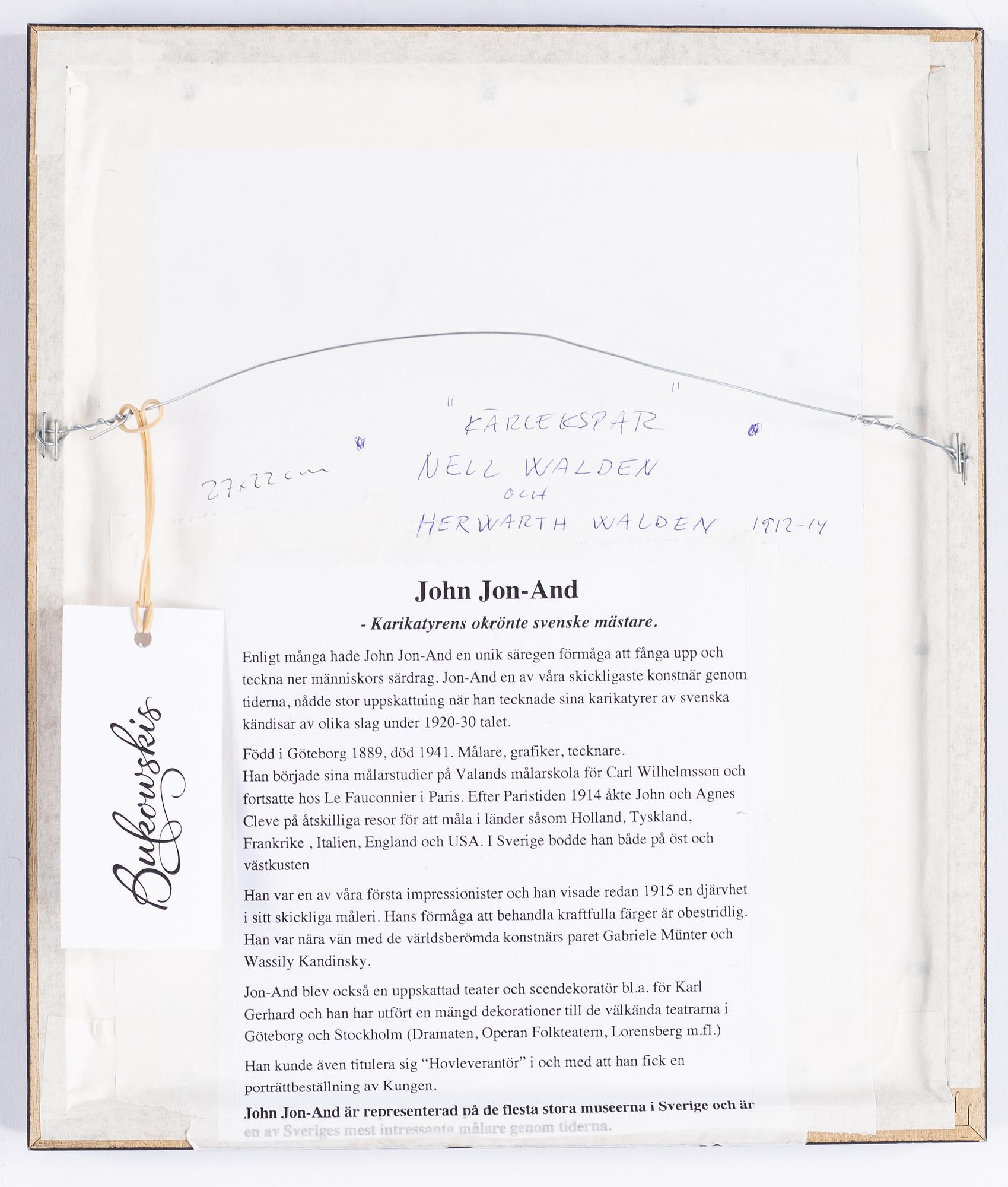 John Jon-And, ink, signed.