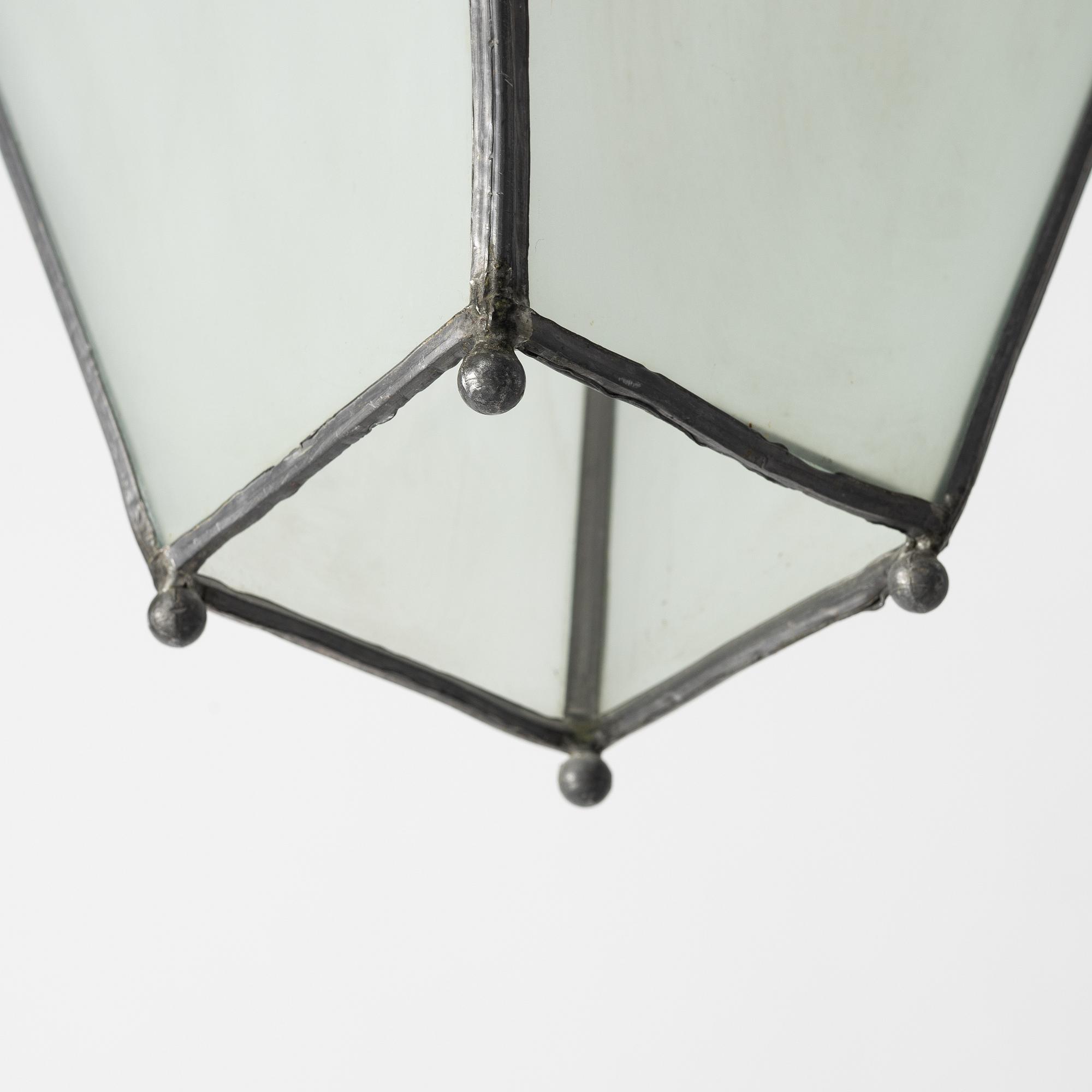 Harald Notini, a ceiling lamp, variant of model "6297", Arvid Böhlmarks Lampfabrik, Stockholm, 1920s.