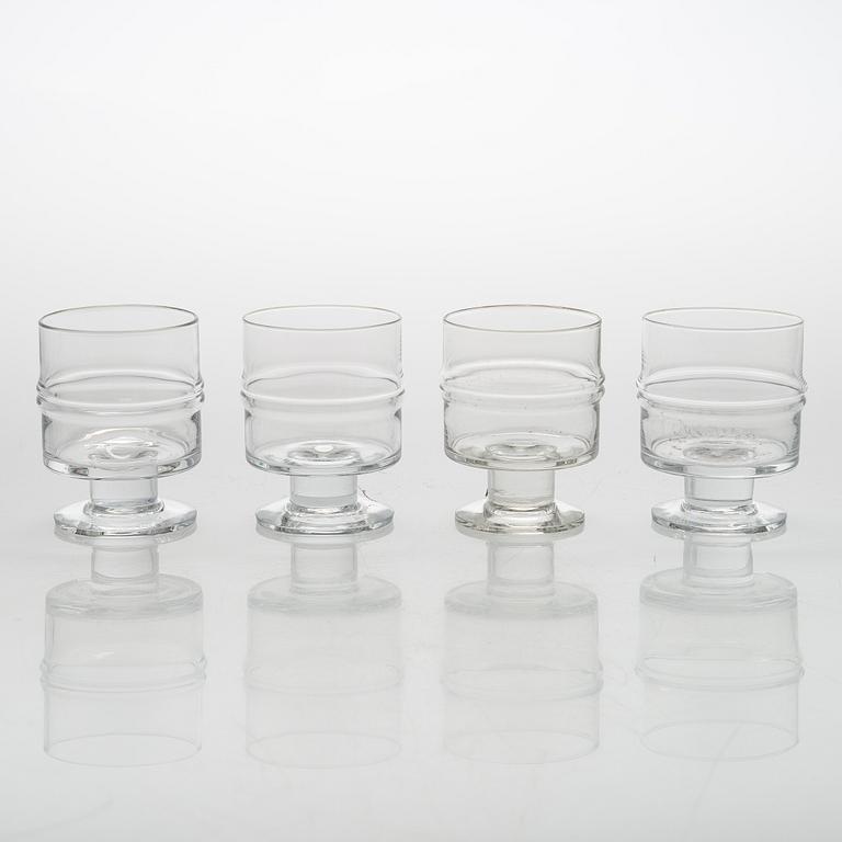 Timo Sarpaneva, set of 51 'Pisaranrengas' (Expanding rings) 2054 glasses for Iittala.