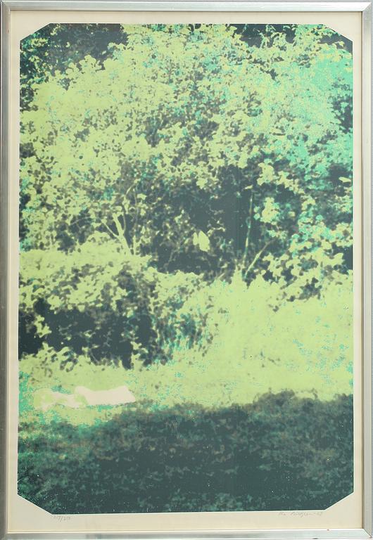 OLA BILLGREN, färglitografi, sign och dat -69, numr 219/250.