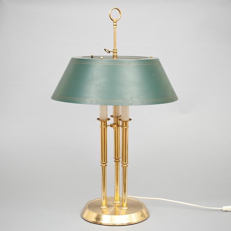 BORDSLAMPA, s.k Bouillotte. Örsjö Industri AB, 1900-talets andra hälft.
