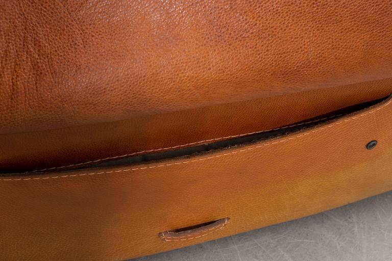 A Roche Bobois leather sofa late 20th century.