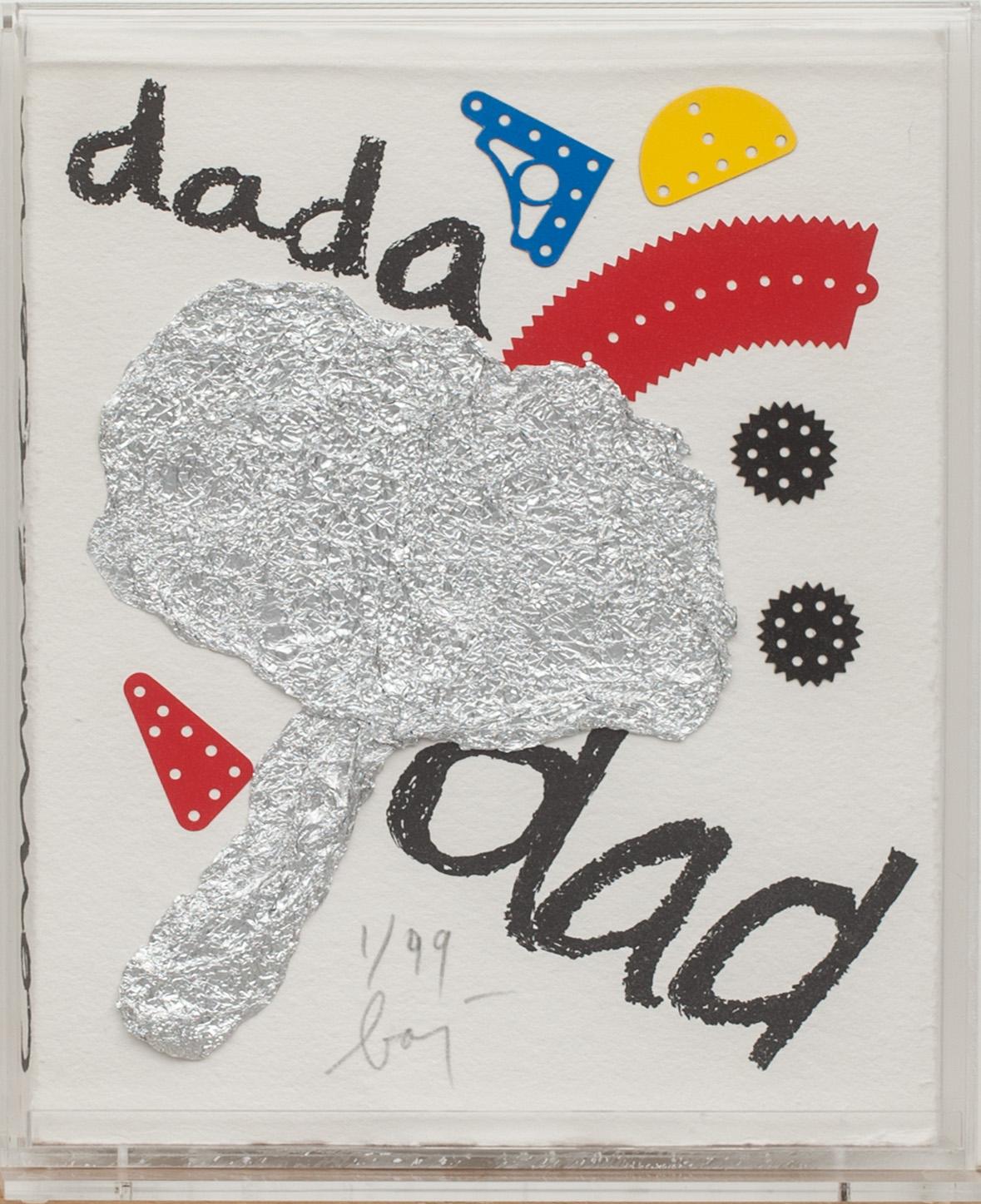 ENRICO BAJ, bokomslag, carborundum, signerad och numrerad 1/99.