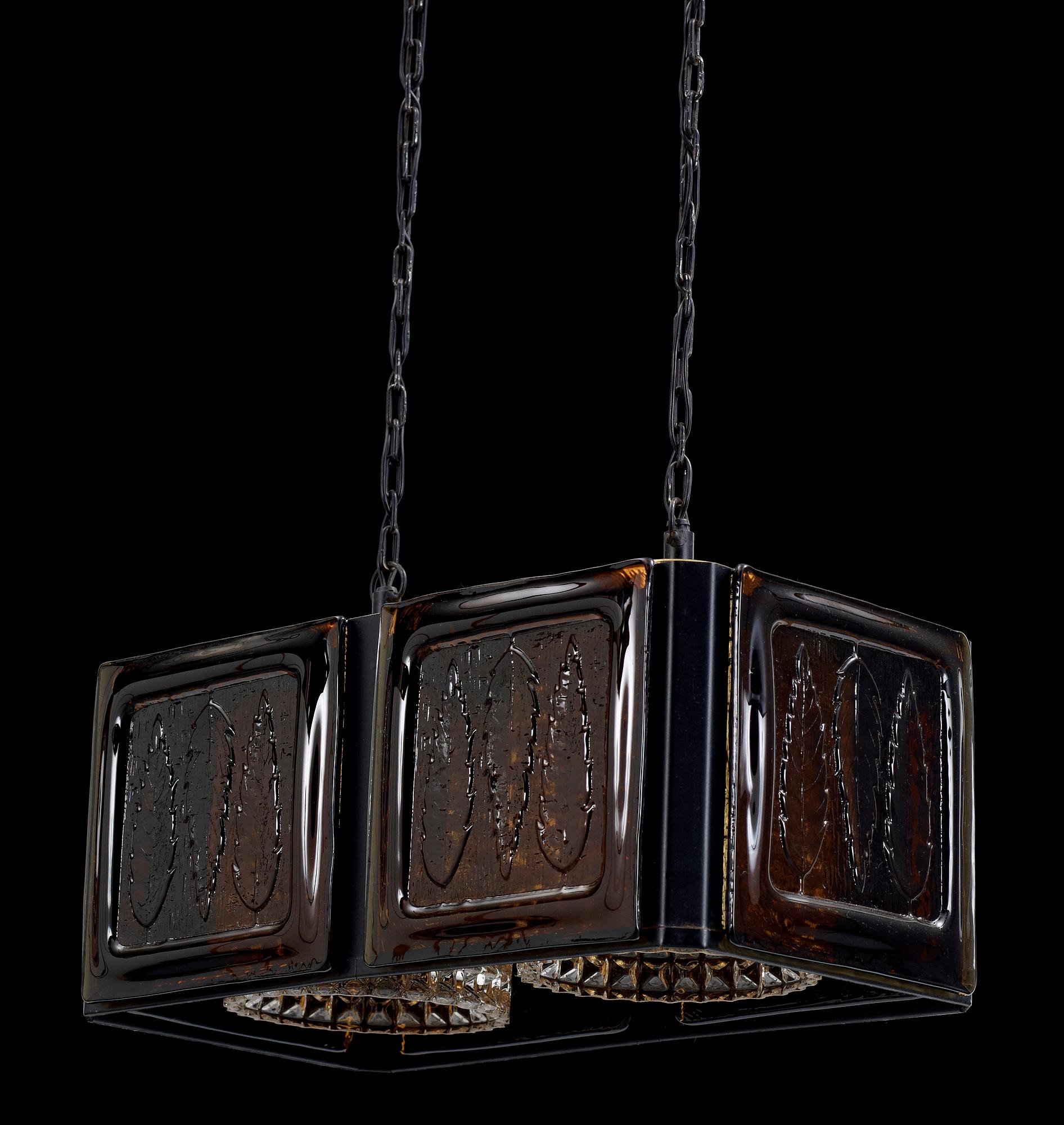 TAKLAMPA, glas, 1960-/70-tal.
