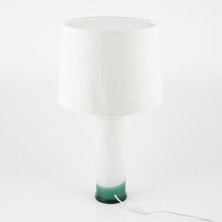 A glass table lamp, Luxus, Vittsjö, 1960's/70's.