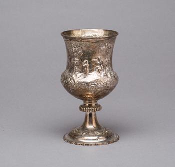 POKAL, silver, England, 1800-tal. Vikt ca 444 g.
