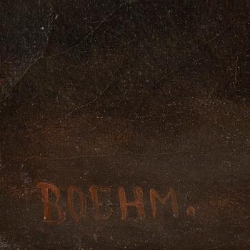 EDUARD BOEHM, tillskriven, olja på duk, signerad.