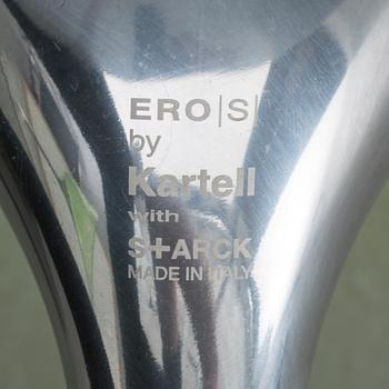 STOLAR, 3 st. "Eros", Philippe Stark för Kartell, märkta, sent 1900-tal.