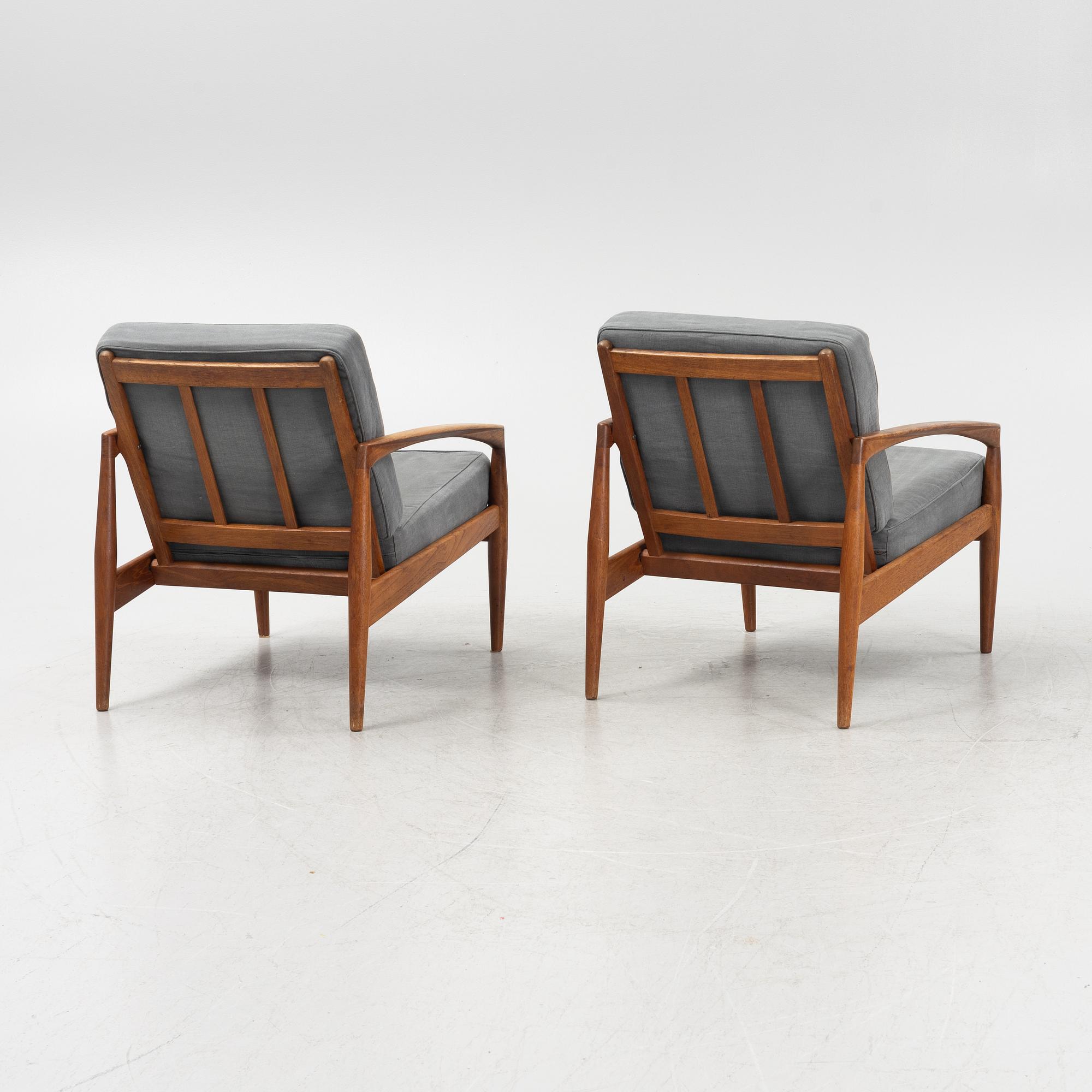 Kai Kristiansen, a pair of armchairs, model 121.