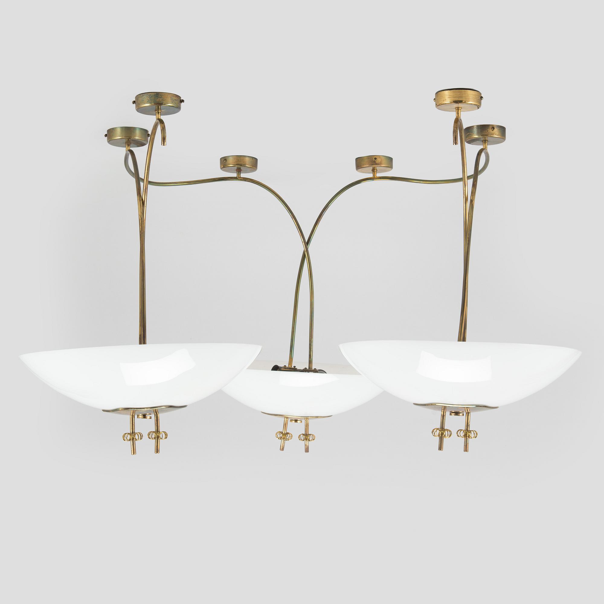 Paavo Tynell, Chandelier, for Taito. Made to order 1950.