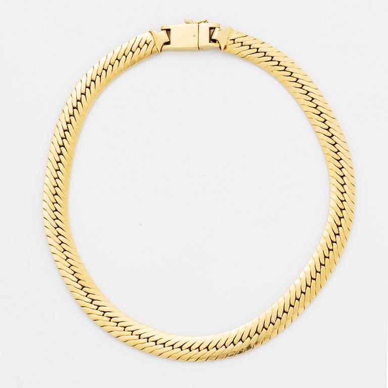 Collier 18K guld, Balestra, Italien.