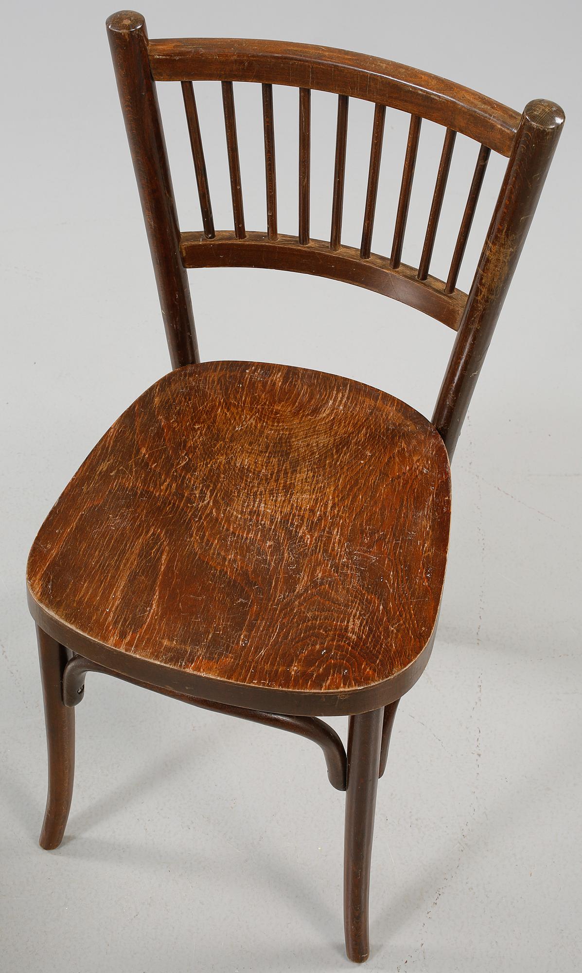 CAFÉSTOLAR, 4 st, 1900-talets första hälft.