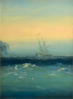 302. Ivan Constantinovich Aivazovsky, MORNING MIST BY THE SHORE.