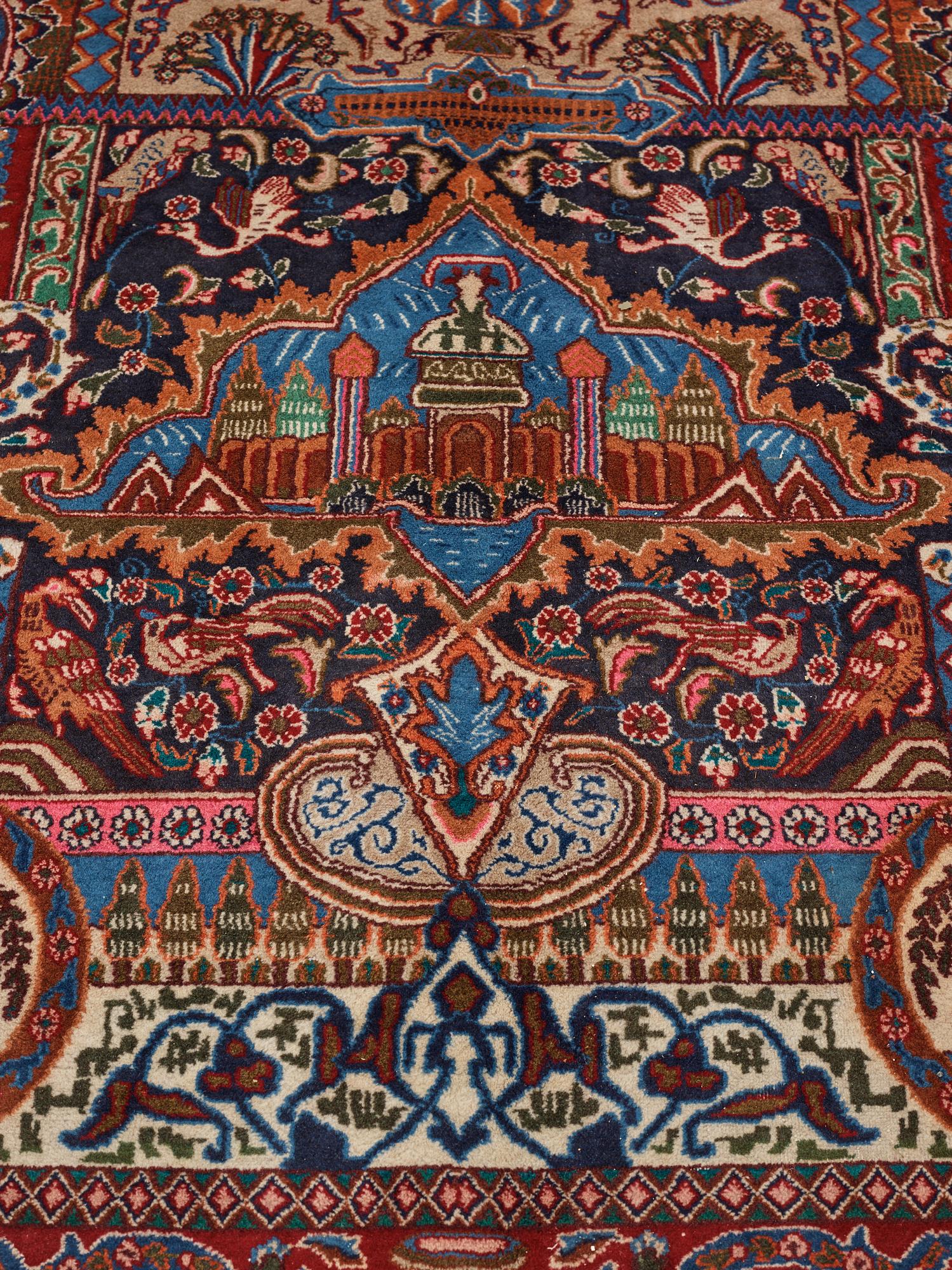 A carpet, Kashmar, ca 380 x 295 cm.