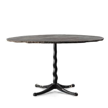265. Josef Frank, attributed to, a cast iron base table for Firma Svenskt Tenn, Sweden 1930s-40s.