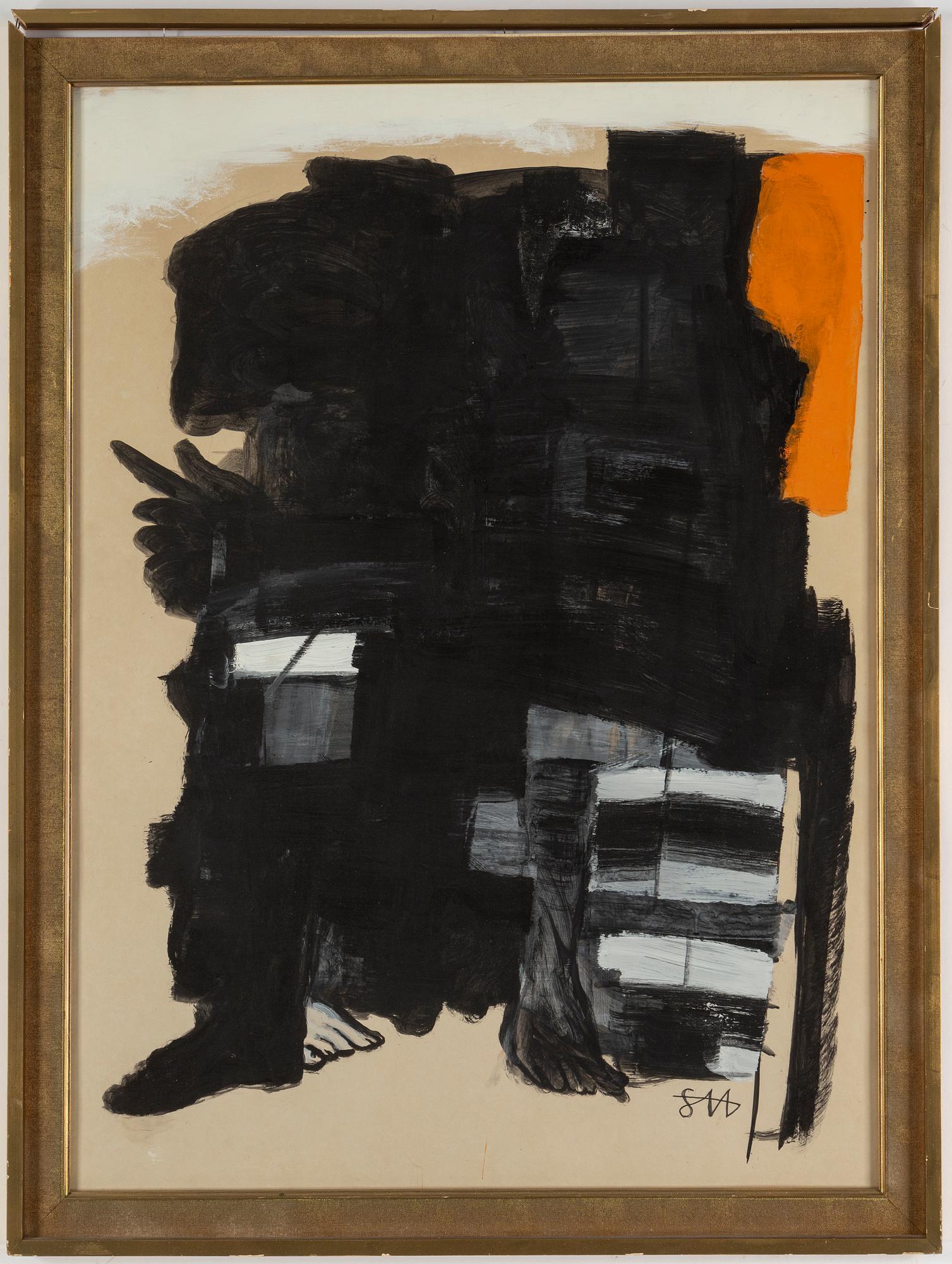 STAFFAN HALLSTRÖM, gouache & watercolour, signed.