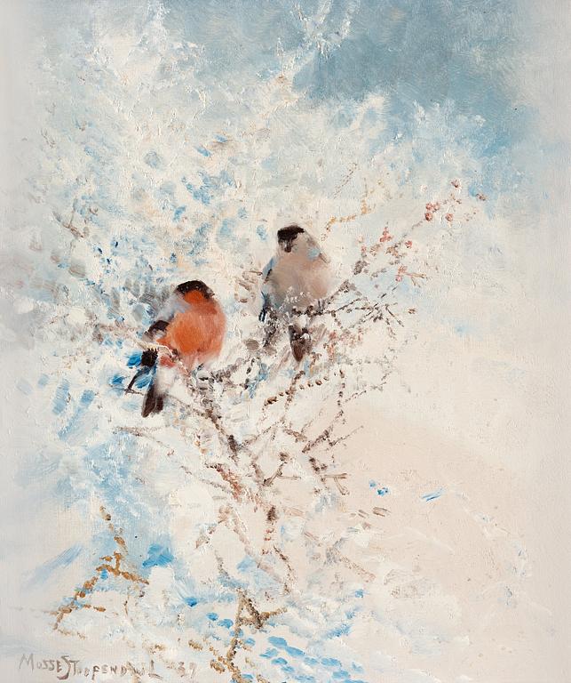 Mosse Stoopendaal, "Domherrar" (Bullfinches).