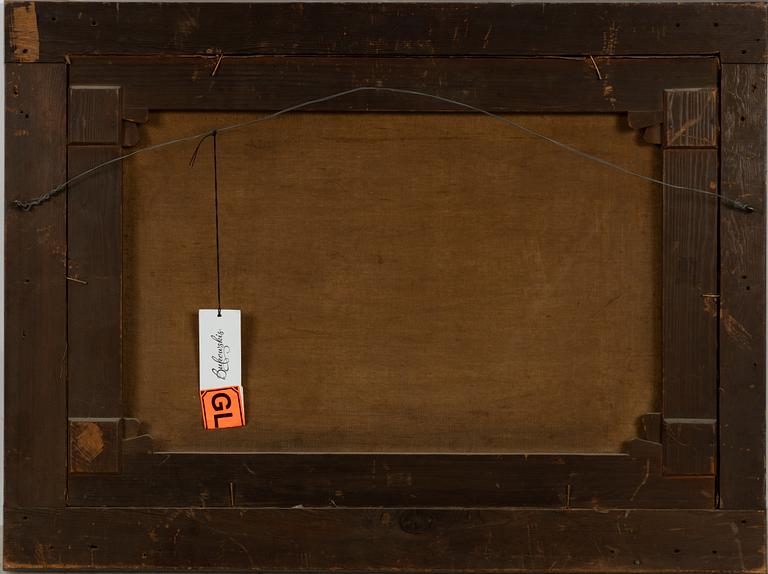 Carl Frederik Aagaard, Inland Landscape with Boats.