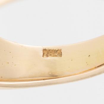 Ring, 18K gold with blue topaz.