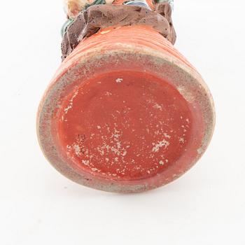 Vase "Sumida gawa ware" Japan first half of the 20th century partially glazed ceramic.