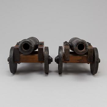 A pair of signal cannons, Stafsjö Bruk, 20th century.