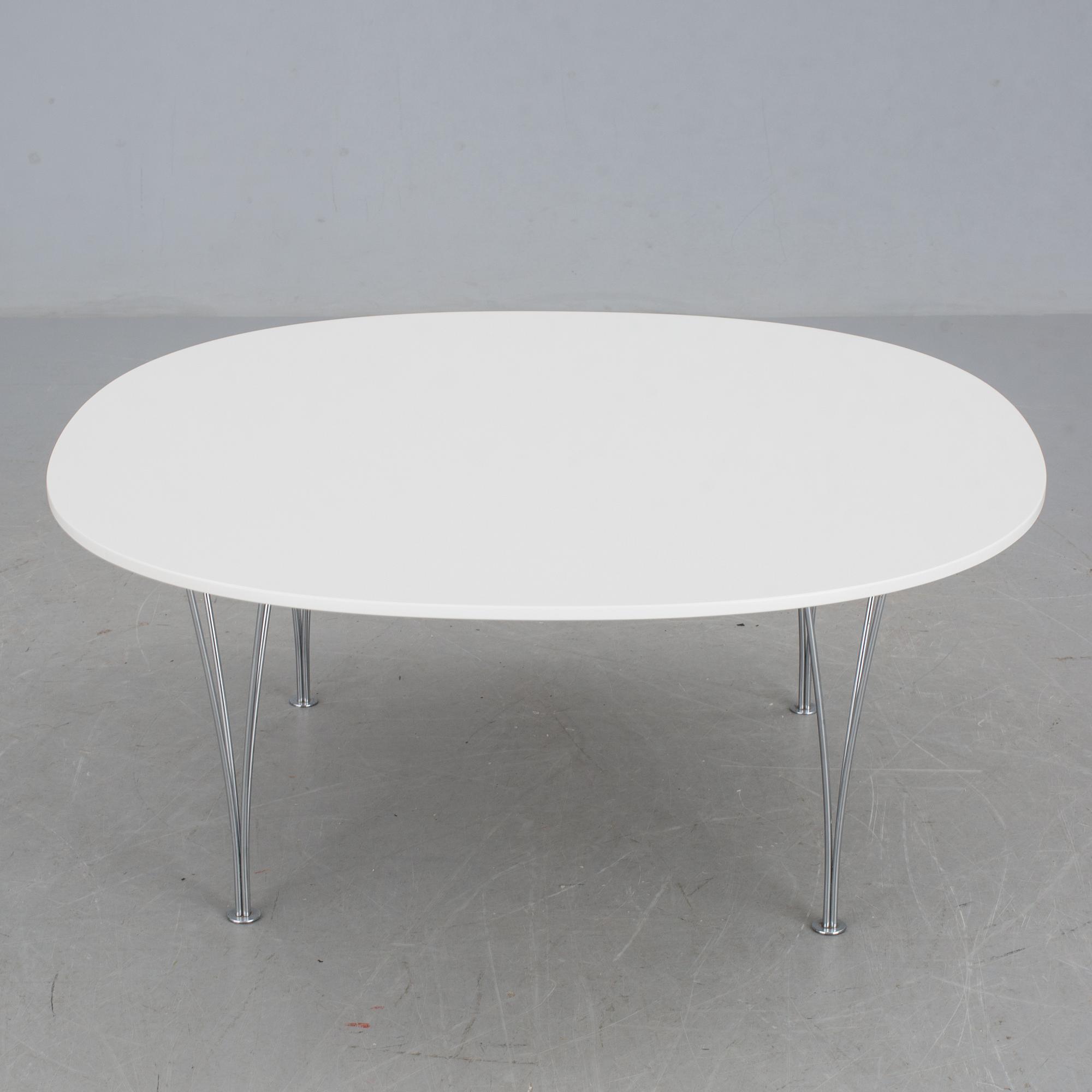 SOFFBORD, "Supercirkel", Bruno Mathsson och Piet Hein för Mathson International AB, 1900-talets andra hälft.