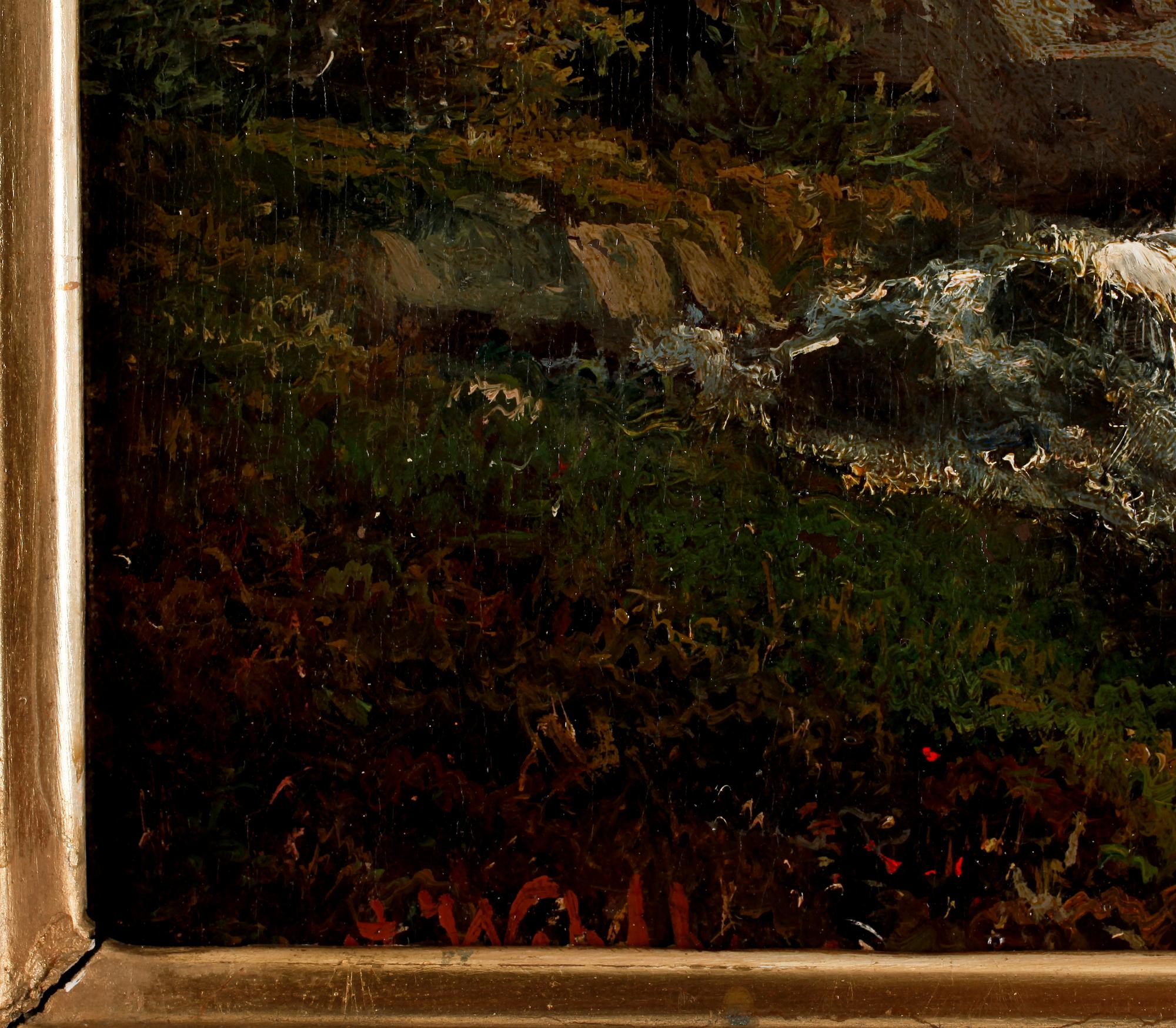 ALFRED WAHLBERG, olja på duk, sign.