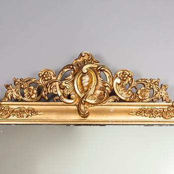 A late 19th century neo-rococo mirror.