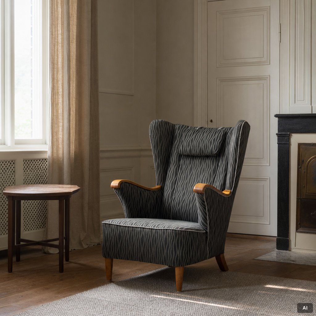 A Swedish Modern armchair, 1940s.