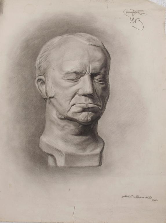 SANDELS, GÖSTA, parti teckningar, signerade, 6 st.