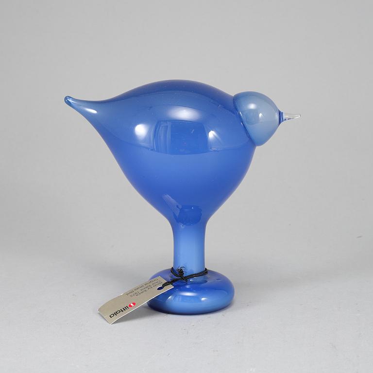 OIVA TOIKKA, a glass bird, Summer Stint (Suvisirri), signed O. Toikka, Nuutajärvi, 2007.