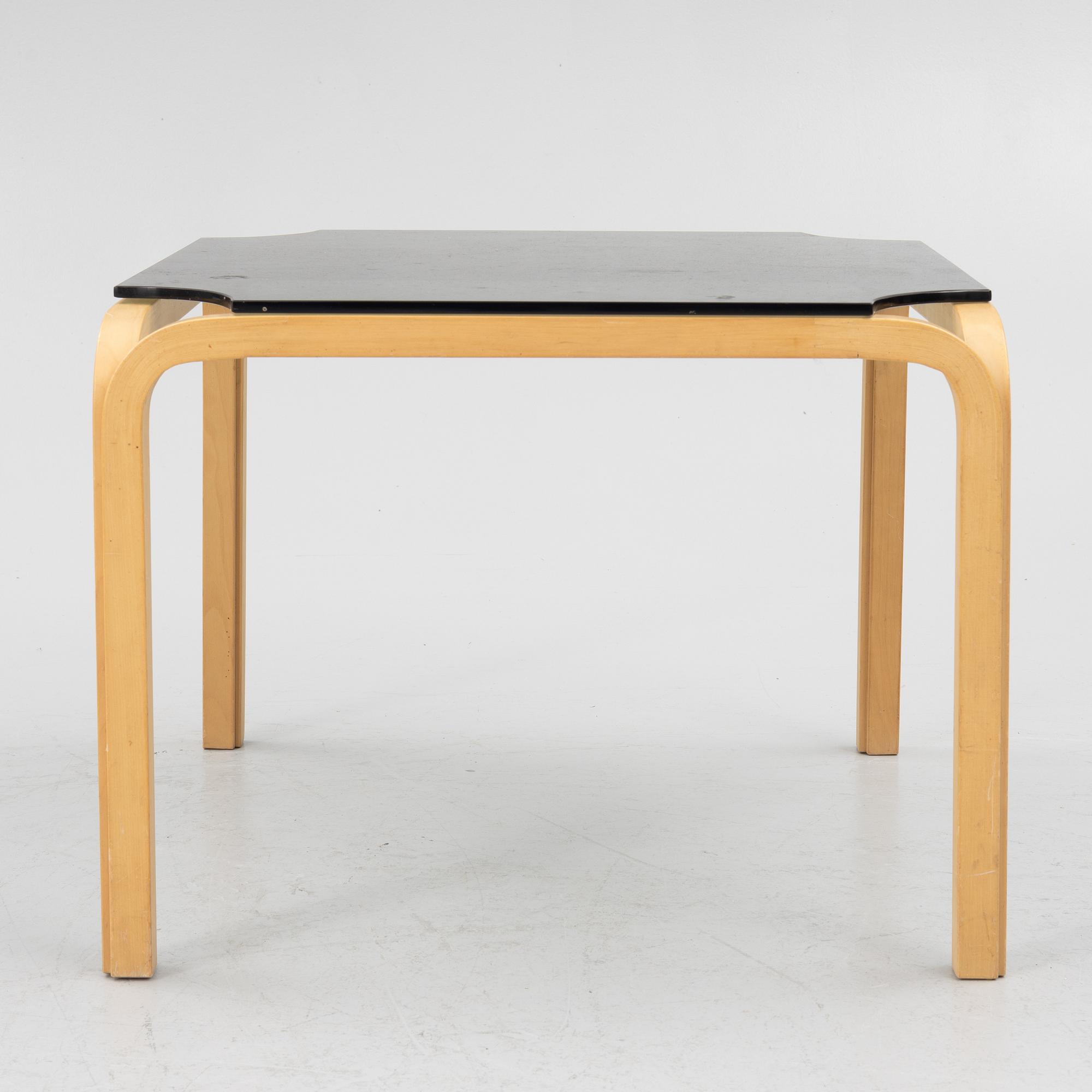 Alvar Aalto, a model Y805B coffee table, Artek, Finland.