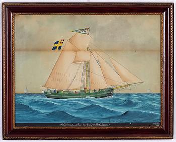 Lars Petter Sjöström, Jakten "Johanna" från Brantevik.