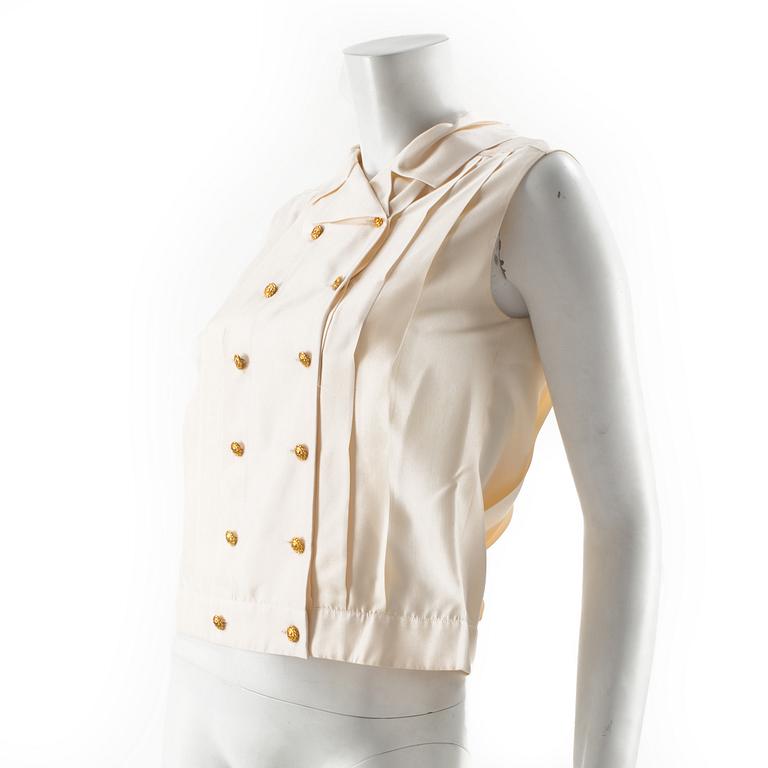 BLOUSE/WEST, Chanel, size 36.