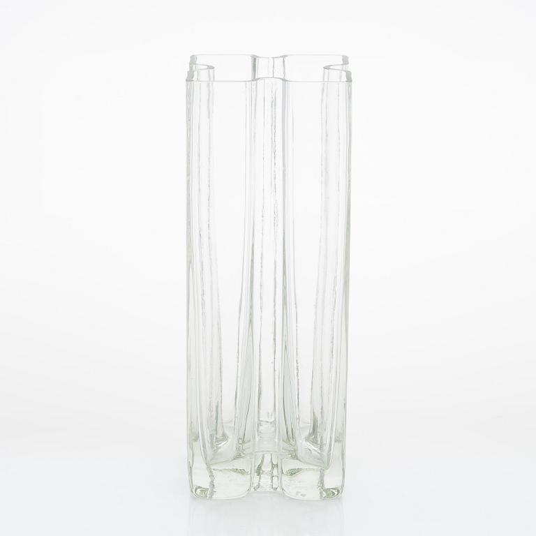 Helena Tynell, a 1970s glass vase, "Palapeli" (Puzzle), model 1316, Riihimäen Lasi.
