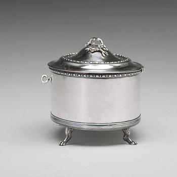 Pehr Zethelius, Sockerskrin, silver, Stockholm 1797, gustavianskt.