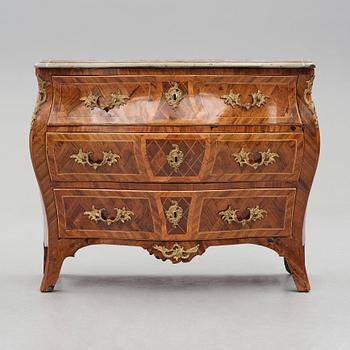 A Swedish Rococo 18th century commode by J Noraeus, master 1769-1781.