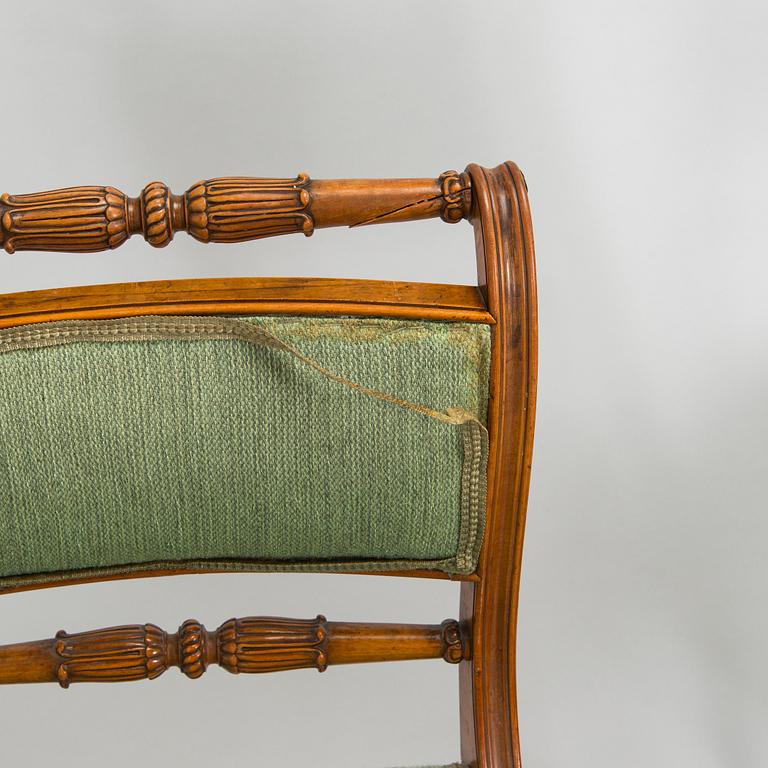 Stolar, 4 st, empir, Tyskland ca 1810.