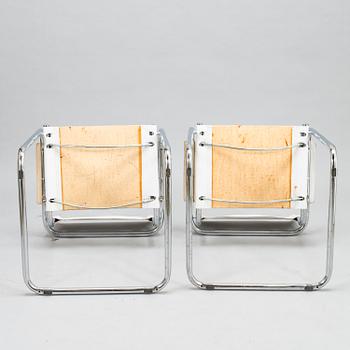 Four Italian armchairs from second half of the 20th century.
