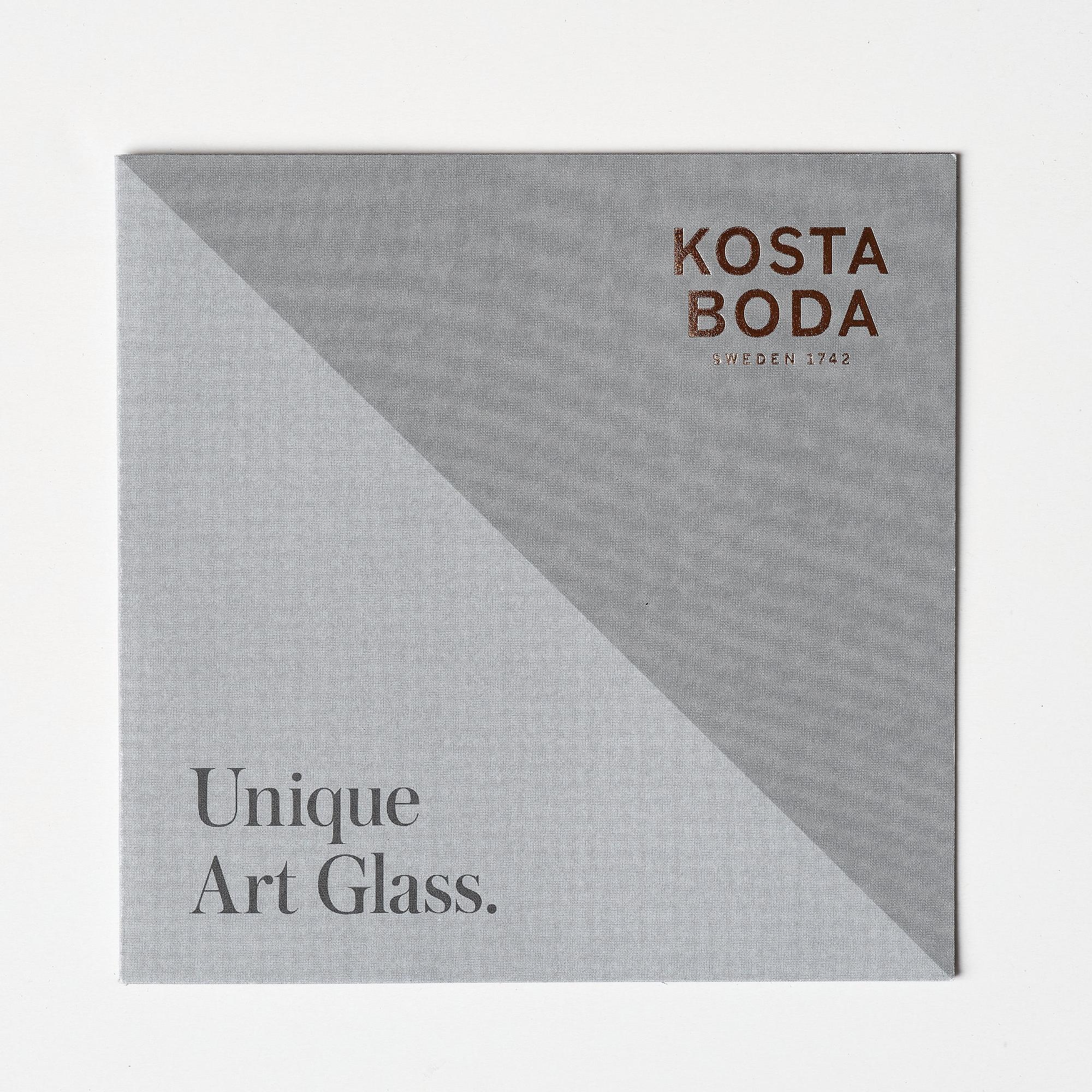 Åsa Jungnelius, a unique "Sculpture Pink" glass sculpture, Kosta Boda, Sweden, 2009.