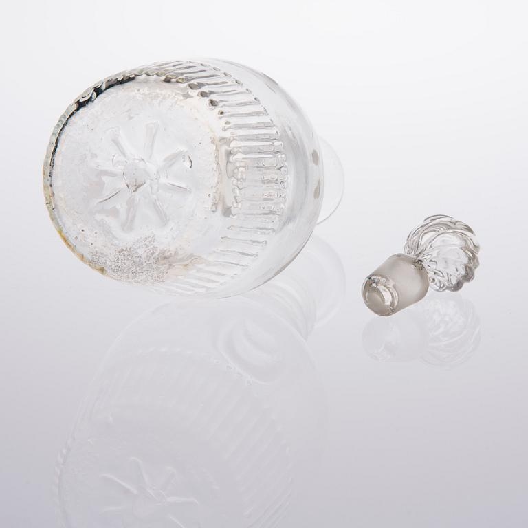 KARAFF SAMT 4 GLAS, Finland, 1800-talet.