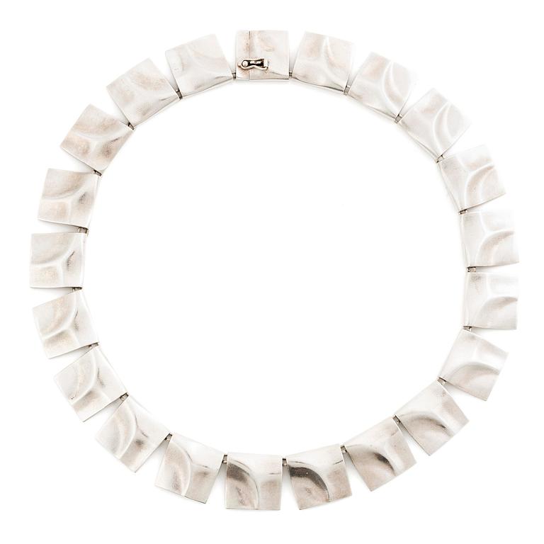 Björn Weckström, necklace "Galactic Peaks", sterling silver, Finland 1986. For Lapponia.