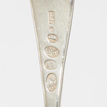 Gafflar, 4 st, silver, Lidköping, 1800-talets början.