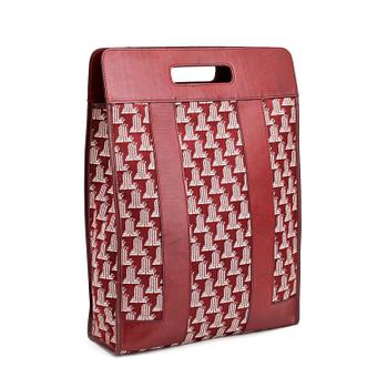 775. LANVIN, a monogrammed canvas bag.