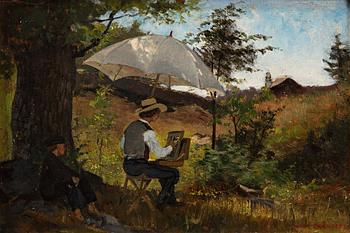 377. Carl Skånberg, "Friluftsmålaren" (The plein air painter).